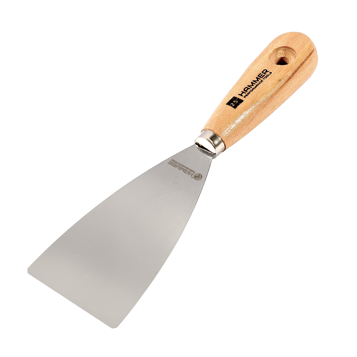 เกรียงโป๊วสี เหล็กคาร์บอน 2.5" ด้ามไม้ ZZ(ในนี้) ราคา ฿39