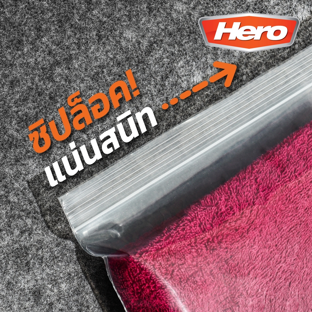 ถุงซิปใสมาตรฐาน 4X6CM(1KG) HERO รูปที่ 4