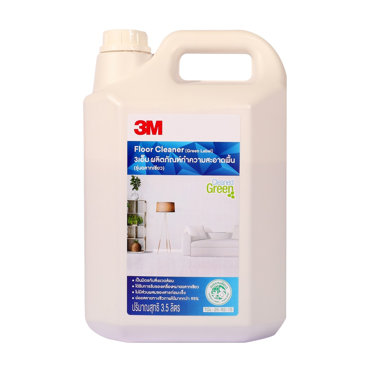 น้ำยาทำความสะอาดพื้น ฉลากเขียว 3.5L 3M รุ่น 0920 ราคา ฿276