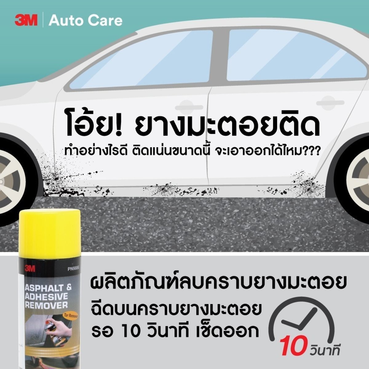 สเปรย์ล้างคราบยางมะตอยและกาว 16OZ PN9886 3M รุ่น 2075 รูปที่ 5