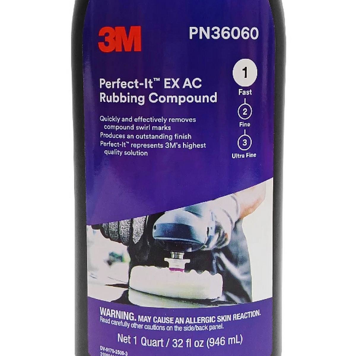 PERFECT-IT 36060 ขัดหยาบ #1 ฝาขาว 946ML 3M รุ่น 2500 รูปที่ 3