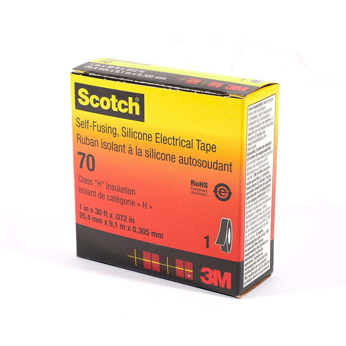 เทปยางซิลิโคน 1"X36 หลา 3M รุ่น NO.70 รูปที่ 3