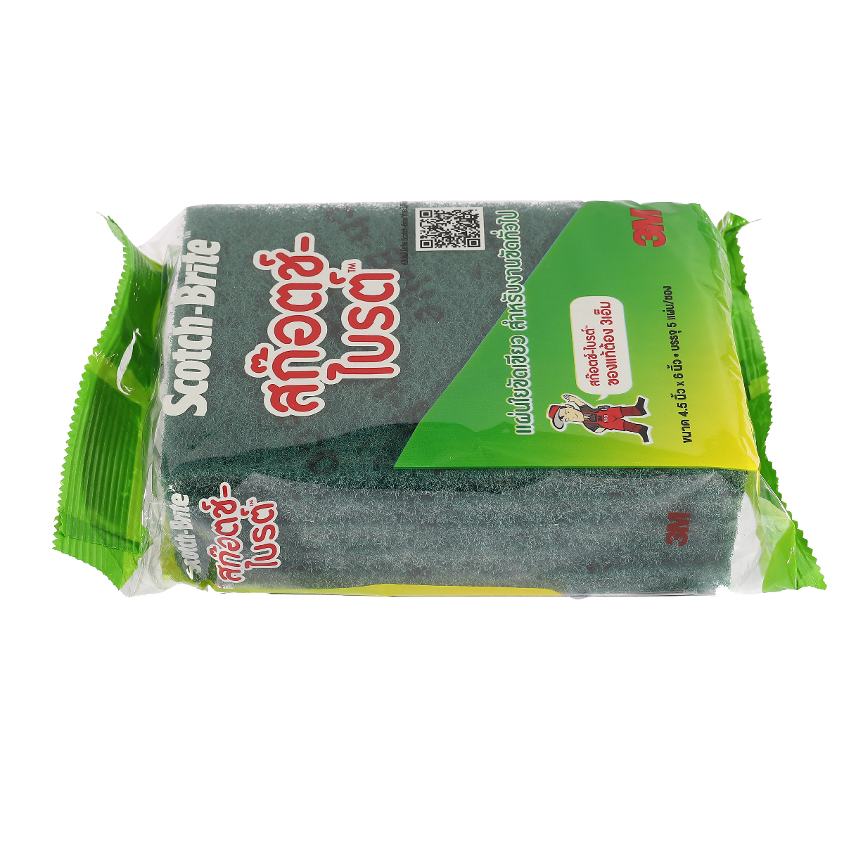 สก๊อตช์ไบรต์ 7496เขียว 4.5"X6"(5PCS/PAC) 3M รุ่น 0086 รูปที่ 2