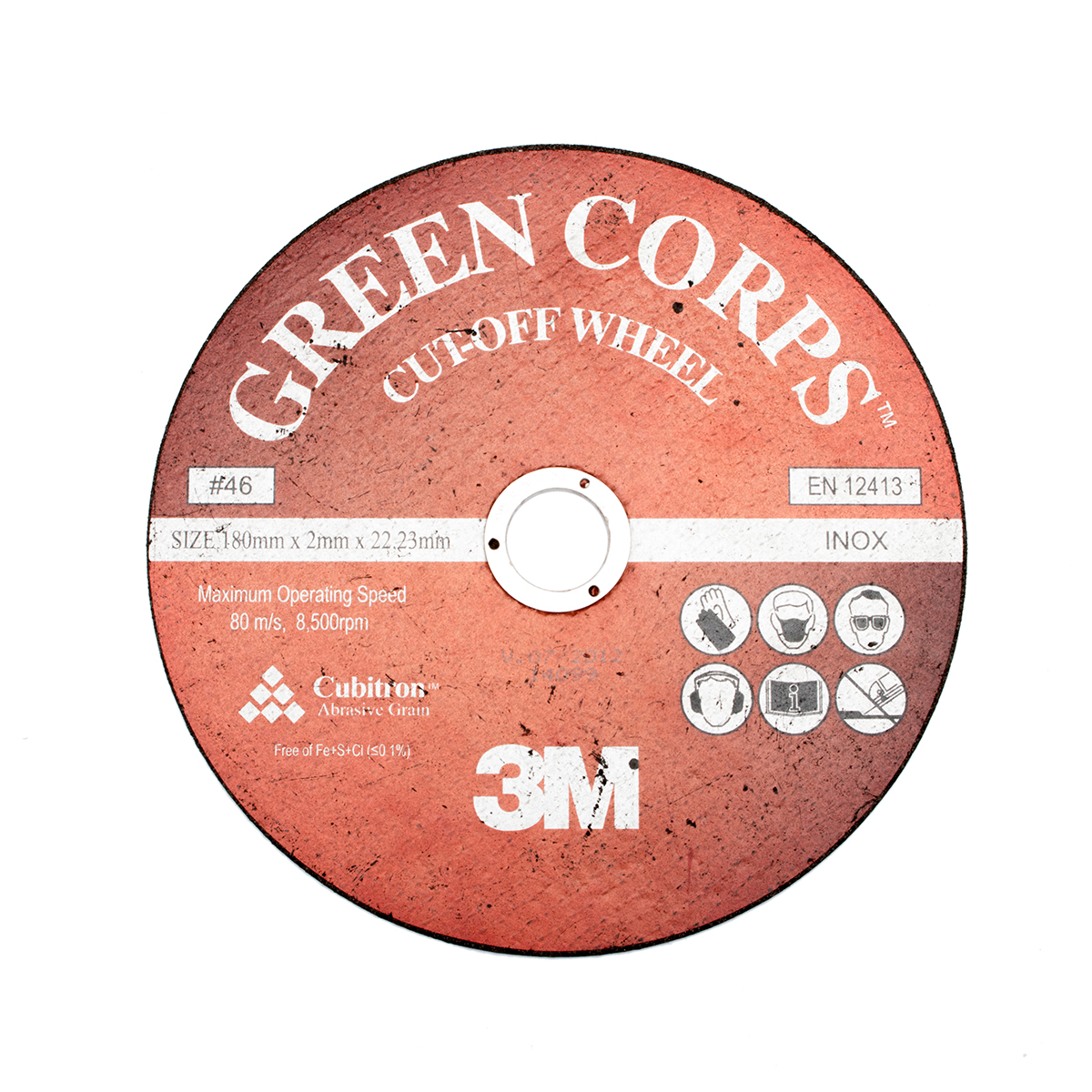 GREEN CORPS แผ่นตัด 7" G46 180X2X22.23 3M รุ่น 0285 รูปที่ 2