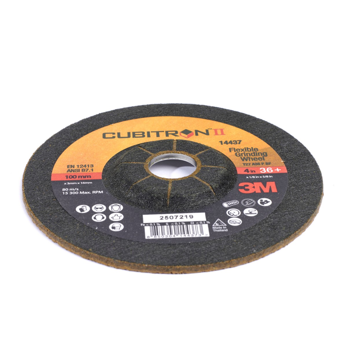 ใบเจียรทอง 4" CUBITRON II G36 100X3X16 3M รุ่น 0291 รูปที่ 2