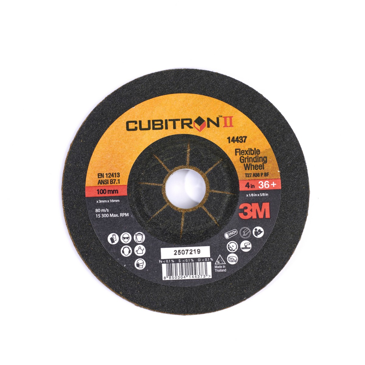 ใบเจียรทอง 4" CUBITRON II G36 100X3X16 3M รุ่น 0291 ราคา ฿71.4