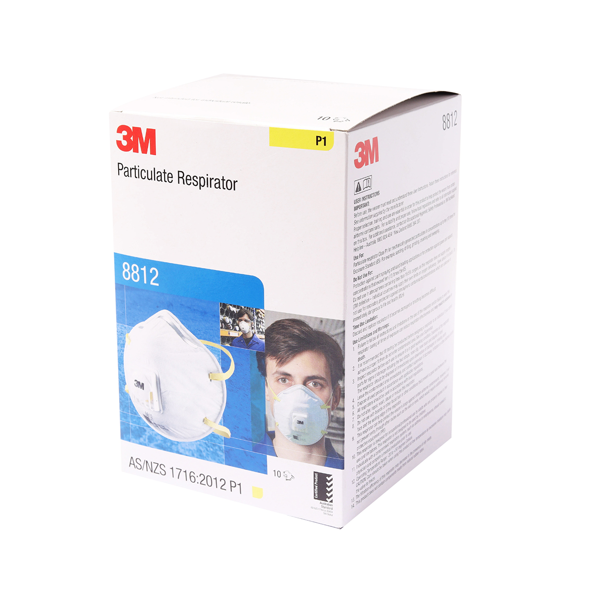 หน้ากากป้องกันฝุ่น(10PCS/BOX) 3M รุ่น NO.8812P15 รูปที่ 5
