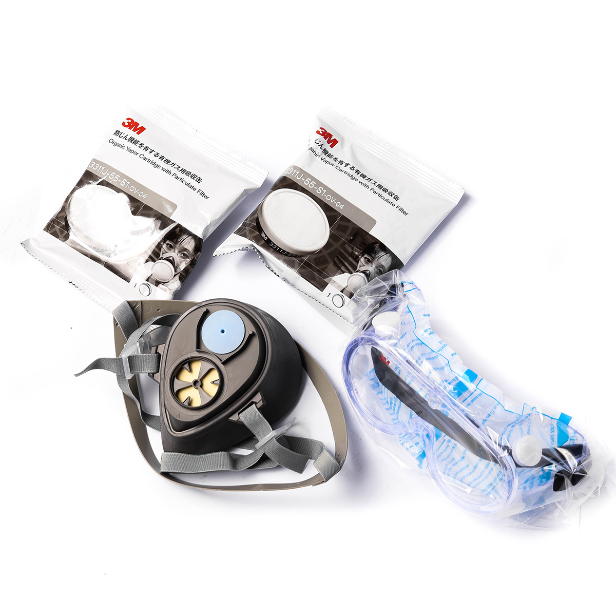 หน้ากากรหัส 3000 3200-55(ครบเซต) 3M รุ่น 0520 ราคา ฿1,111.8