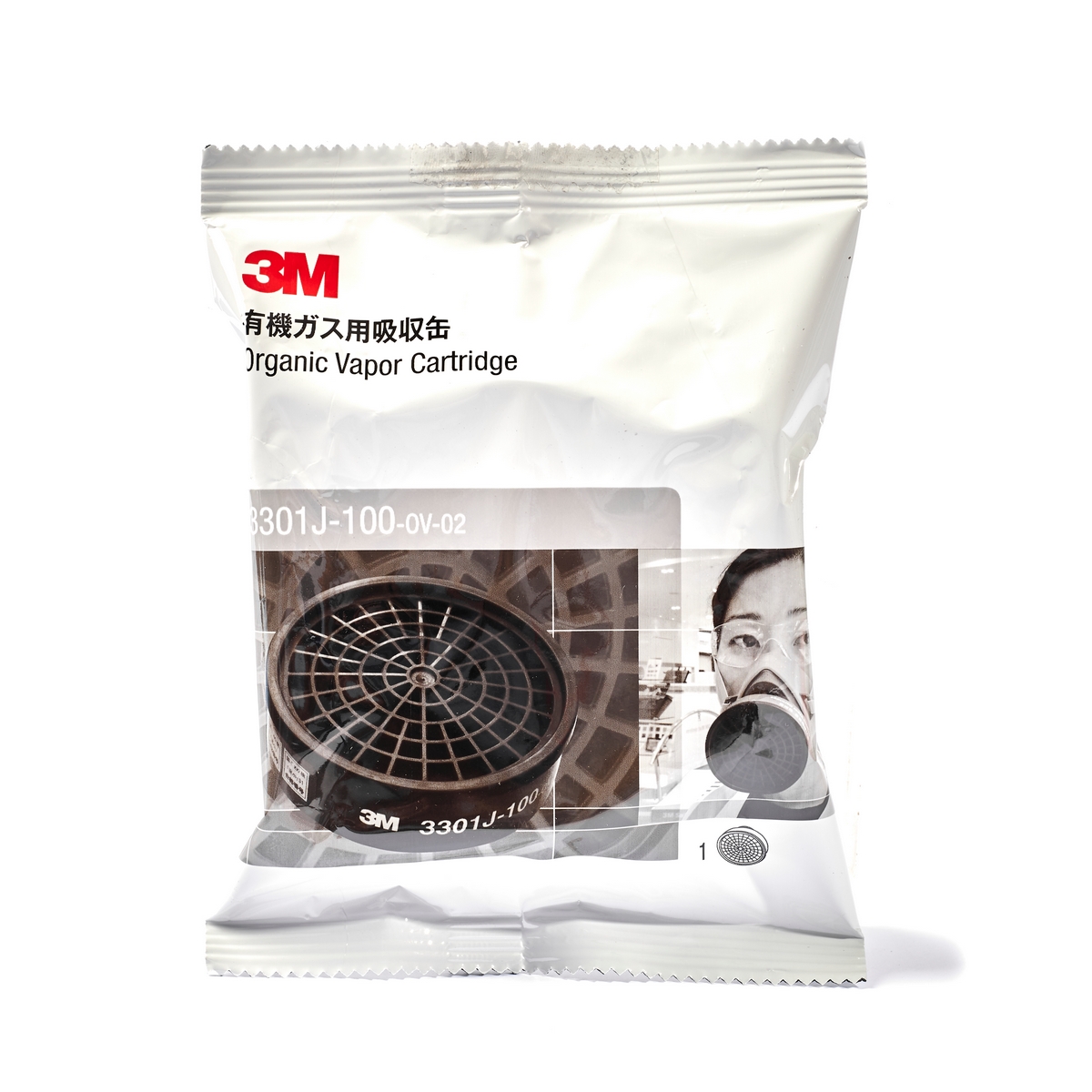 ตลับกรองสารเคมี 3301K(J)-100(100ซี.ซี.) 3M รุ่น 0528 ราคา ฿198