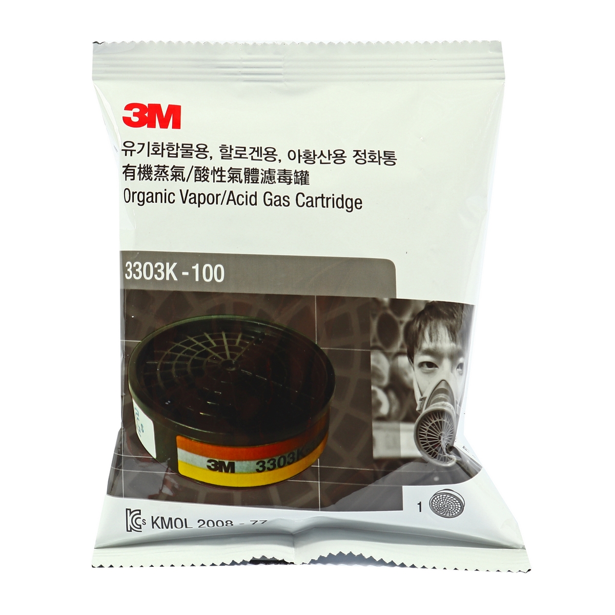ตลับกรองสารเคมี 3303K-100(100ซี.ซี.) 3M รุ่น 0529 ราคา ฿200.4