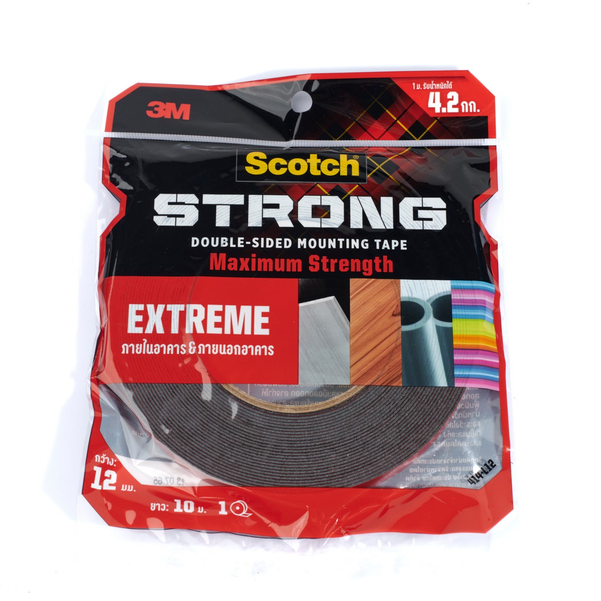 เทป 2 หน้า EXTREME แรงยึดสูง 12MMX10M 3M รุ่น 2405 รูปที่ 2