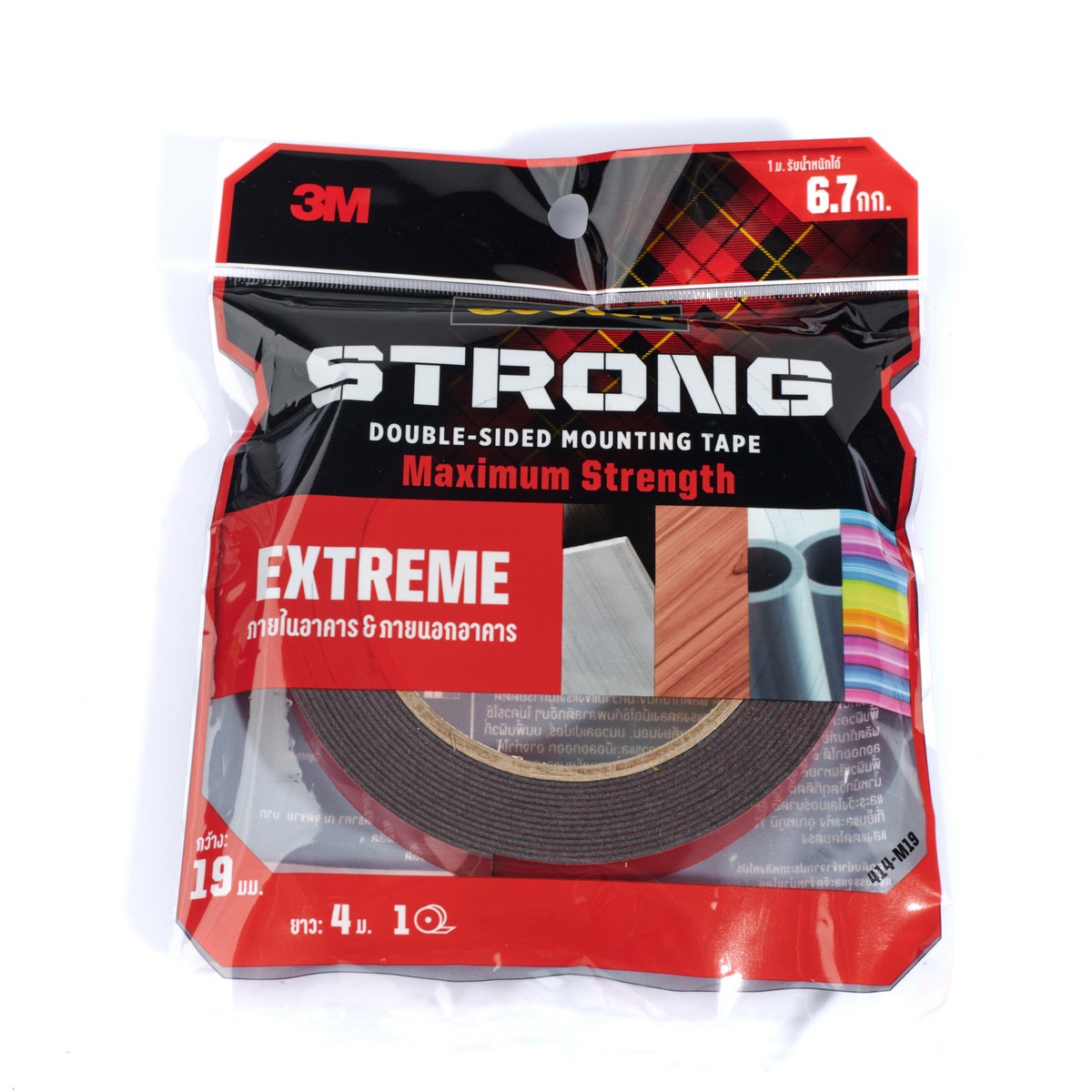 เทป 2 หน้า EXTREME แรงยึดสูง 19MMX4M 3M รุ่น 2415 รูปที่ 2
