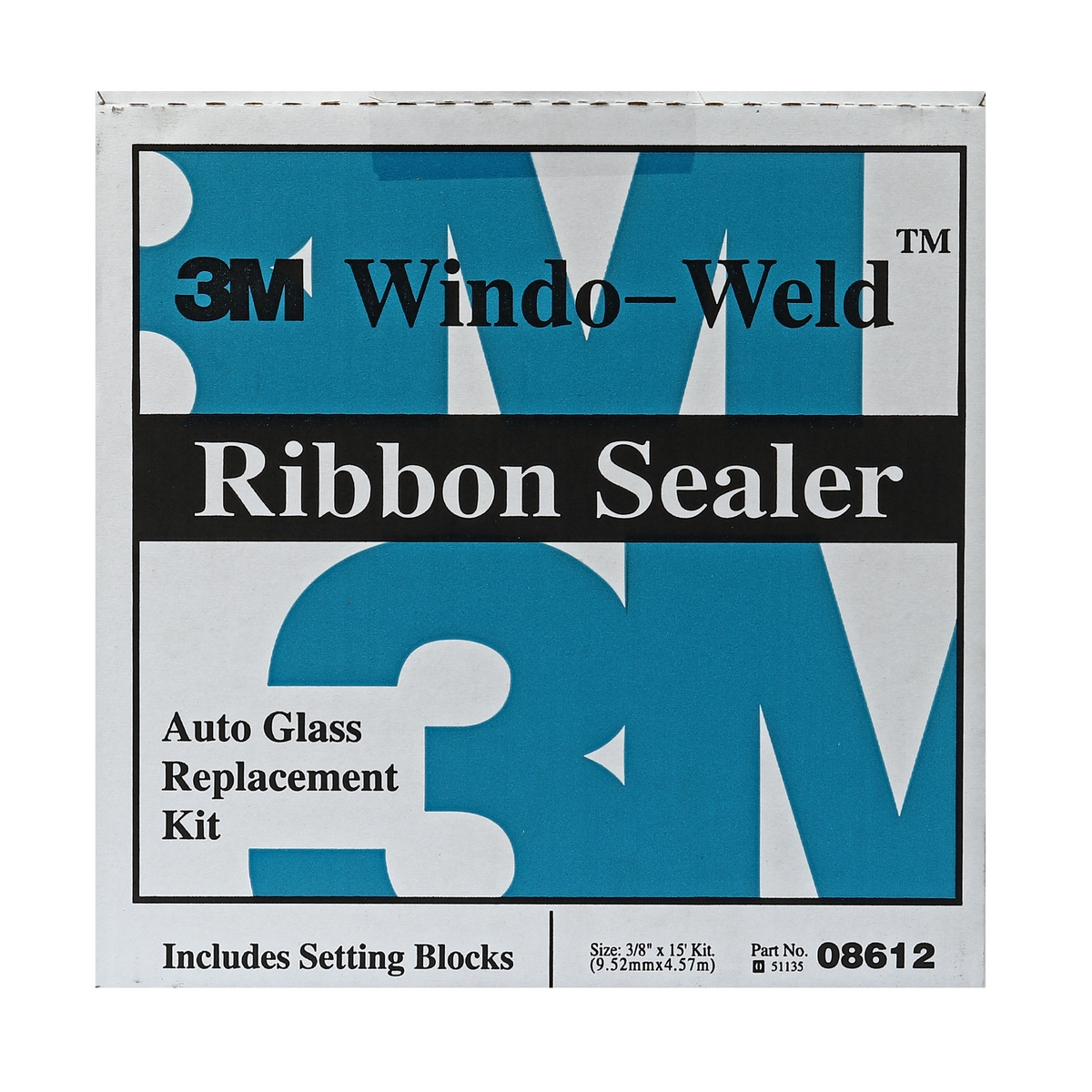 กาวเส้นติดตั้งกระจกรถ 3/8"X15 ฟุต 3M รุ่น 8612 ราคา ฿355.2