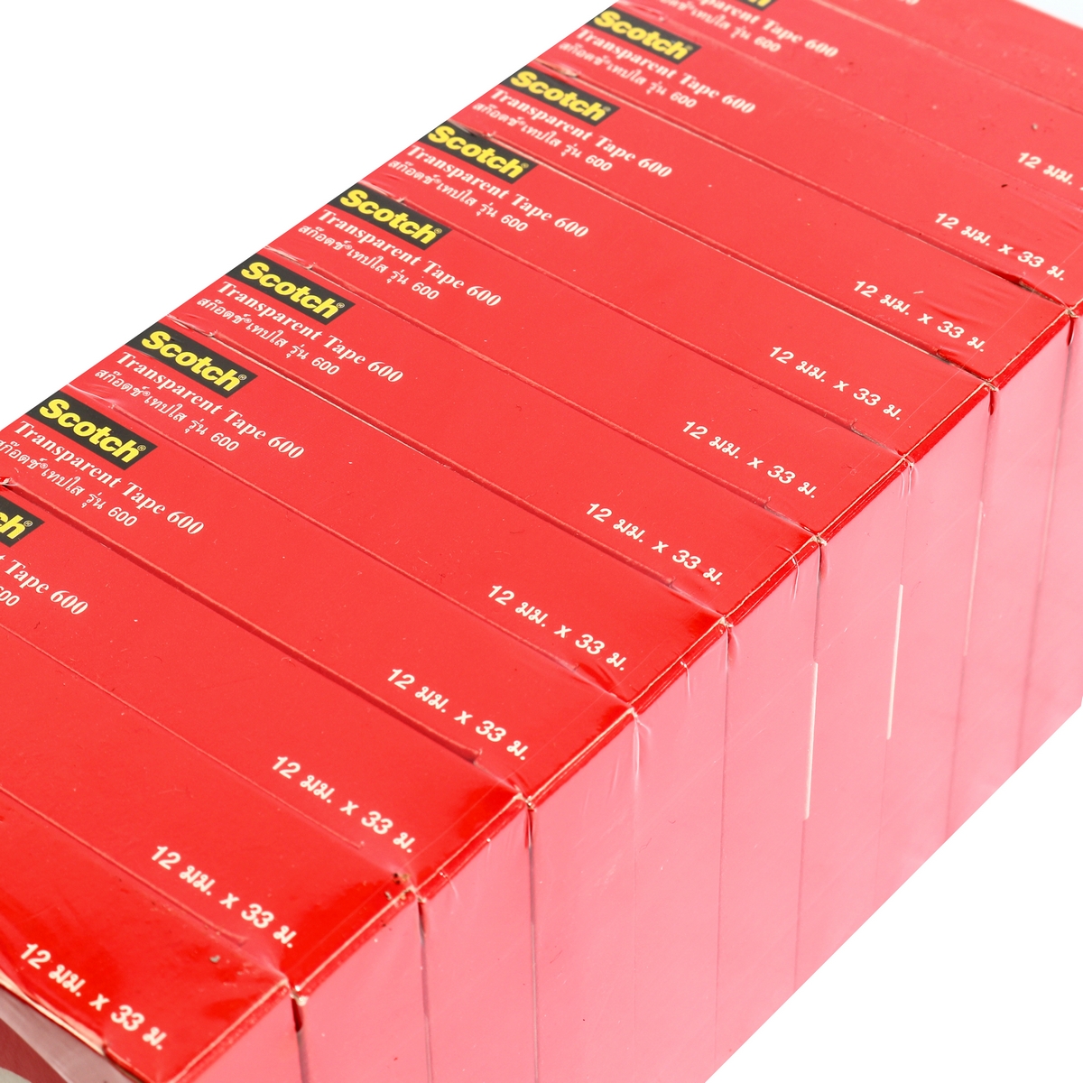 เทปใส 12 มม.X36หลา แกน 1"(12RL/PAC) 3M รุ่น NO.600 รูปที่ 2
