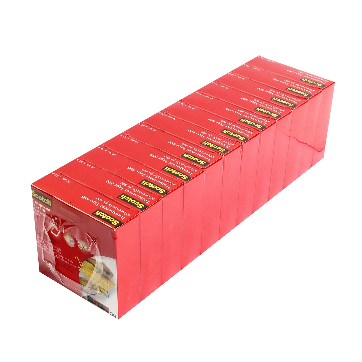เทปใส 18 มม.X36หลา แกน 1"(12RL/PAC) 3M รุ่น NO.600 รูปที่ 3
