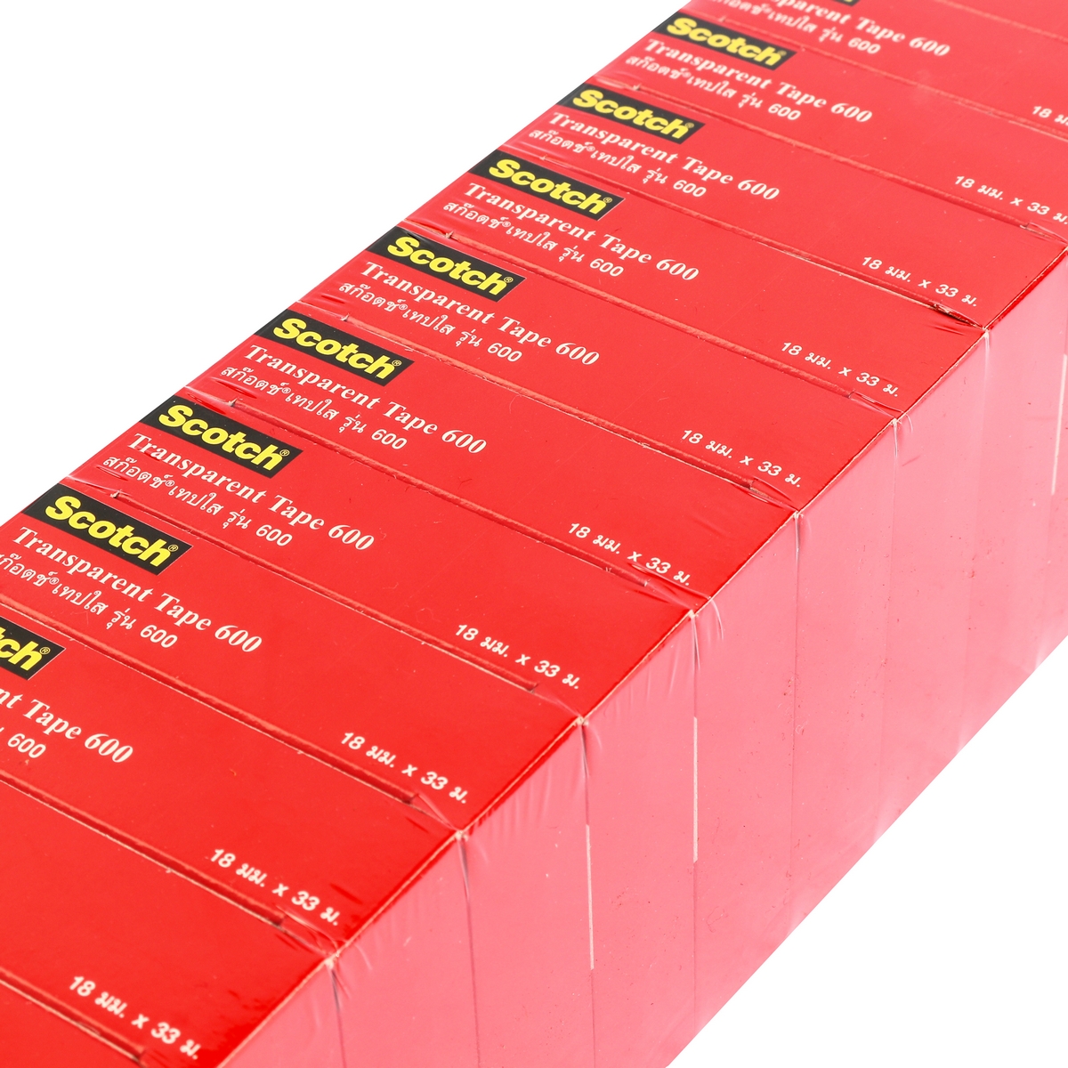 เทปใส 18 มม.X36หลา แกน 1"(12RL/PAC) 3M รุ่น NO.600 รูปที่ 2