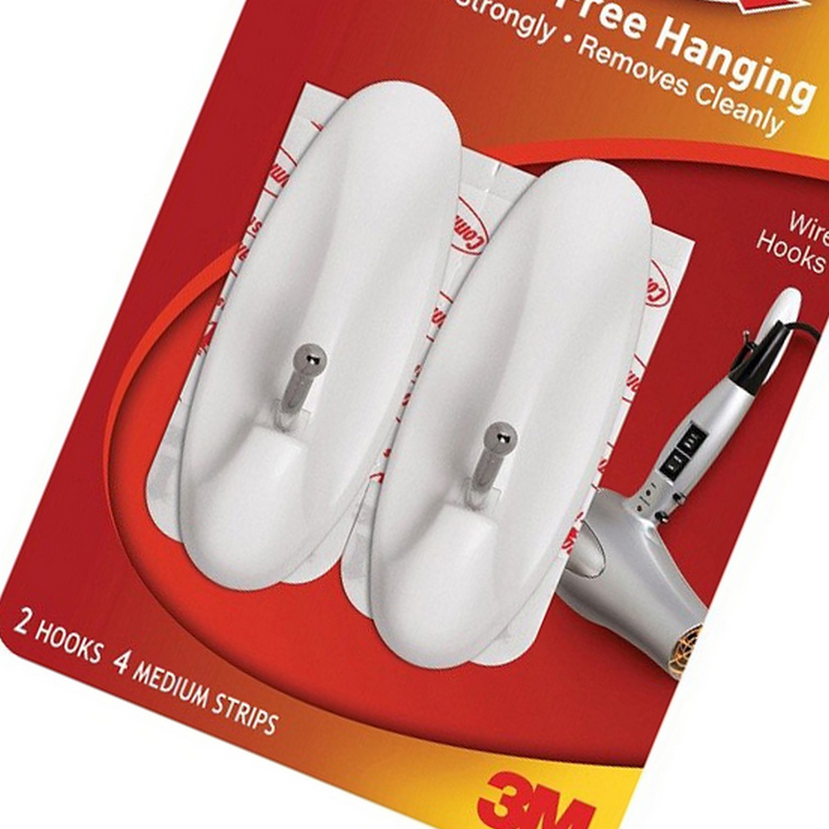 ตะขอแขวนแกนเหล็ก 17068TH กลาง(2 PCS/PAC) 3M รุ่น 0225 รูปที่ 2