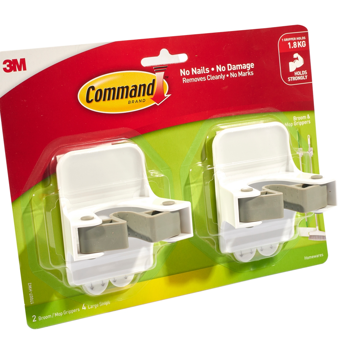 ที่แขวนไม้กวาด/ไม้ม็อบ 17007 (2 PCS/PAC) 3M รุ่น 0255 รูปที่ 2