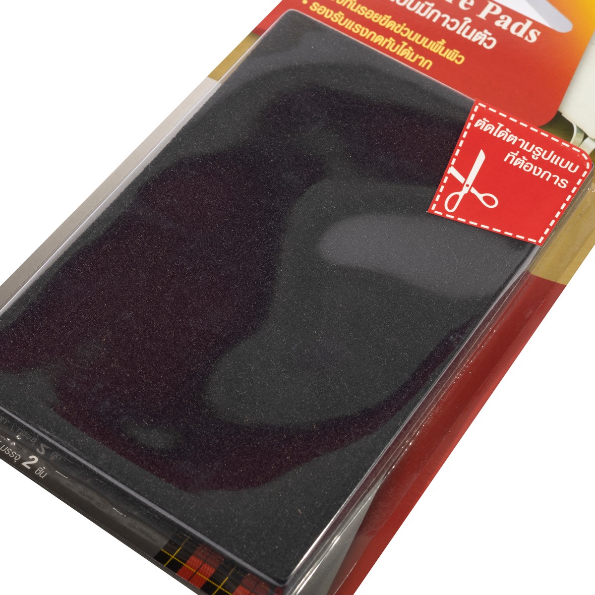สักหลาดแบบมีกาว 100X150MM สีดำ (เหลี่ยม) 3M รุ่น 0360 รูปที่ 2