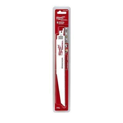 ใบเลื่อยซอว์ซอลตัดอเนกประสงค์ 9" WRECKER 8 TPI (5 ใบ) MILWAUKEE รุ่น 48-00-5706 ราคา ฿895.327