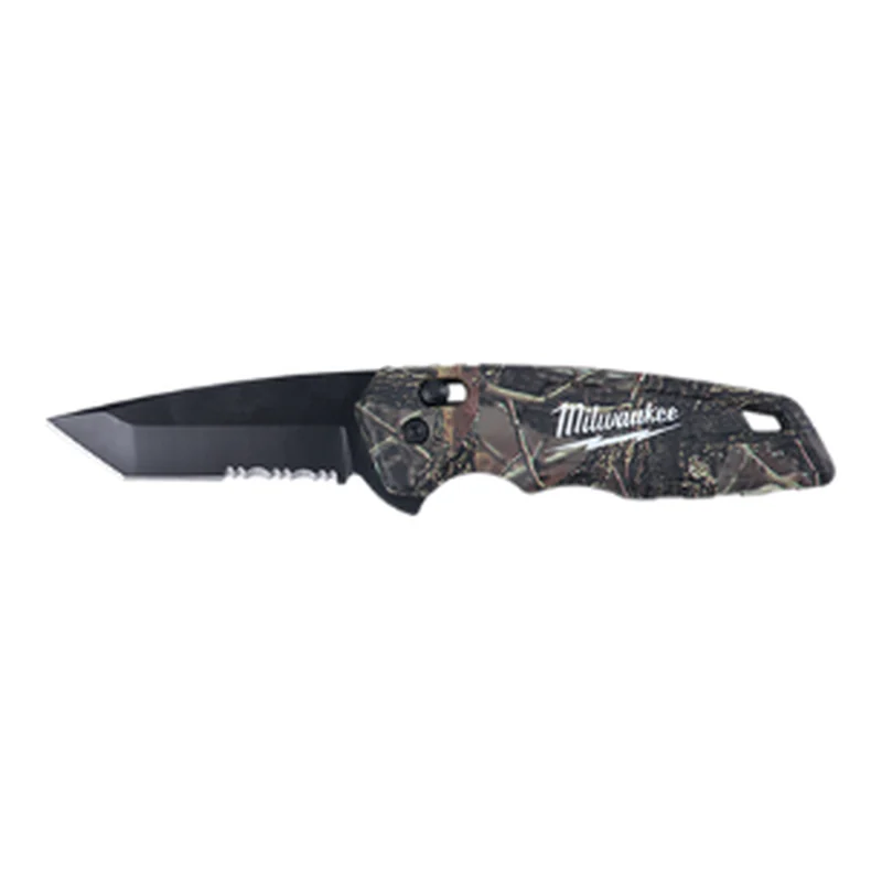 มีดพับฟันเลื่อยลายพรางระบบสปริงเปิด/ปิด MILWAUKEE รุ่น 48-22-1535 ราคา ฿938