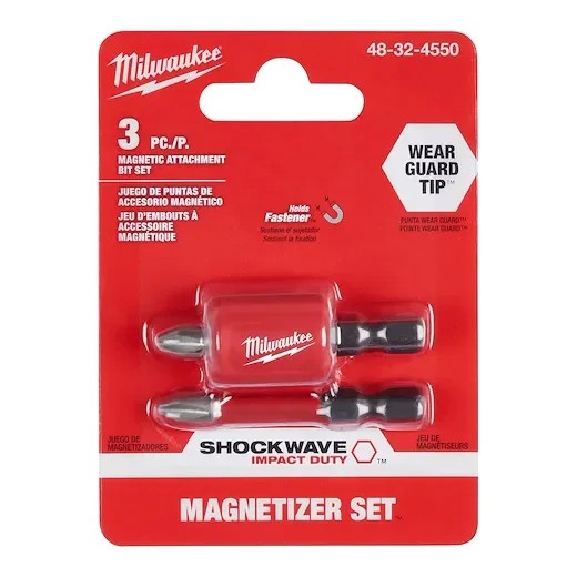 ดอกไขควง PH2 พร้อมปอกแม่เหล็ก 3 ชิ้น MILWAUKEE รุ่น 48-32-4550 ราคา ฿203.738