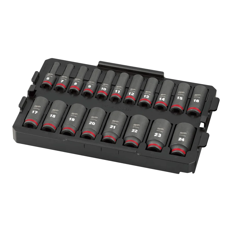 ชุดลูกบล็อกกระแทก 3/8" (19 ชิ้น) พร้อมถาดรอง MILWAUKEE รุ่น 49-66-6816 ราคา ฿2,418.692