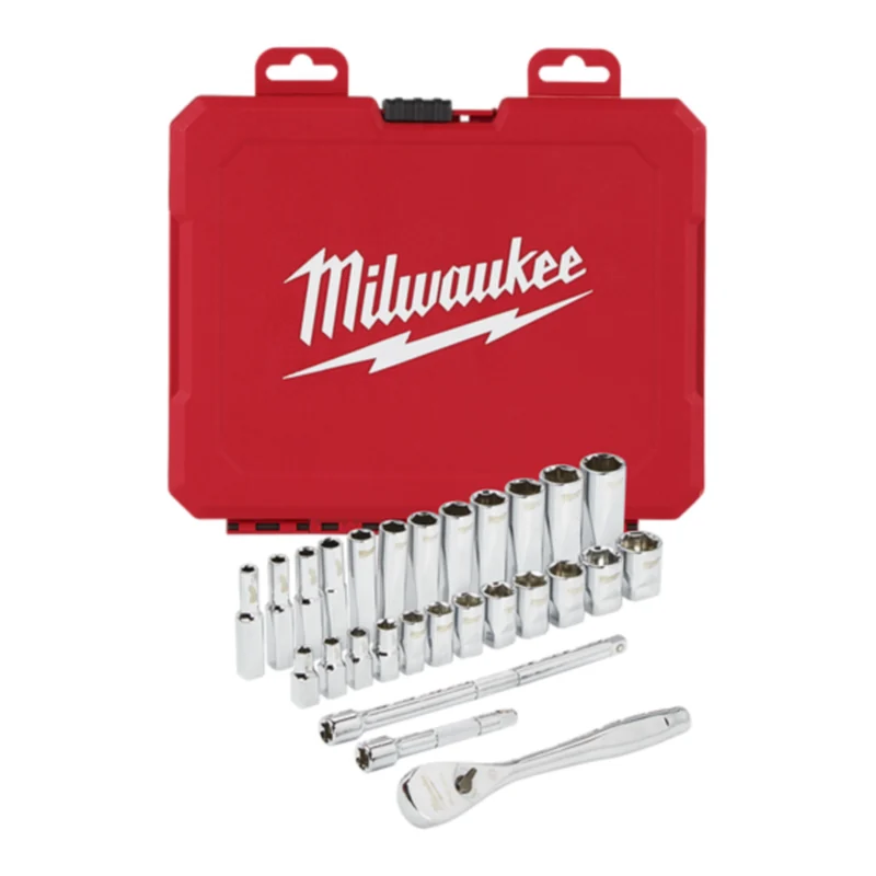 MILWAUKEE 4932464943 1/4" 套筒扳手套装 28 件 价格 ฿2,688