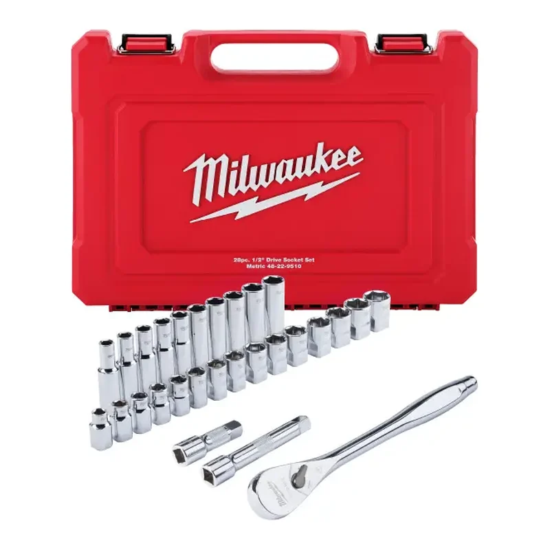 MILWAUKEE 4932471864 1/2" Drive Socket Wrench Set, 28 Pieces price ฿5,888