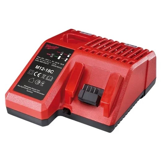 แท่นชาร์จแบตเตอรี่ 12-18 โวลต์ MILWAUKEE รุ่น M12-18C ราคา ฿1,764.486