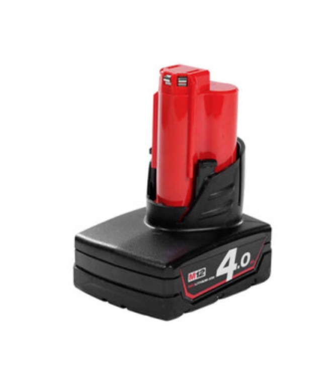 M12 แบตเตอรี่ 4.0 แอมป์อาว MILWAUKEE รุ่น M12 B4 ราคา ฿1,764.486