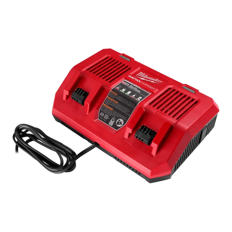 แท่นชาร์จแบตเตอรี่ 18 โวลต์ แบบชาร์จเร็ว 2 ช่อง MILWAUKEE รุ่น M18 DFC ราคา ฿5,222.43