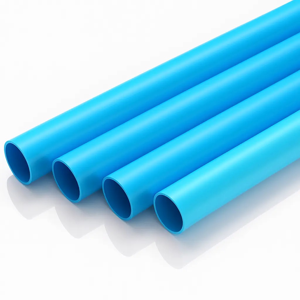 ท่อพีวีซี ปลายเรียบ สีฟ้า SCG ชั้น 13.5 ขนาด 100 มม. (4") ยาว 4 ม. ราคา ฿1,160