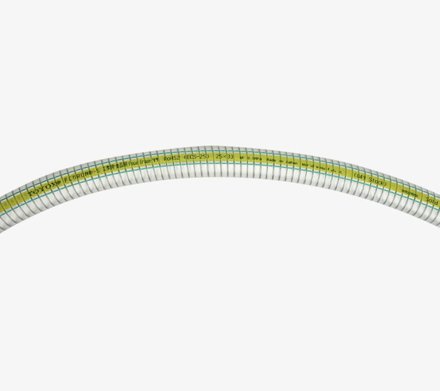 TOYOX ECORON-S Chemical Resistant Food Suction Hose ECS-32 32X41mm 1-1/4" (40m/roll) photo 2