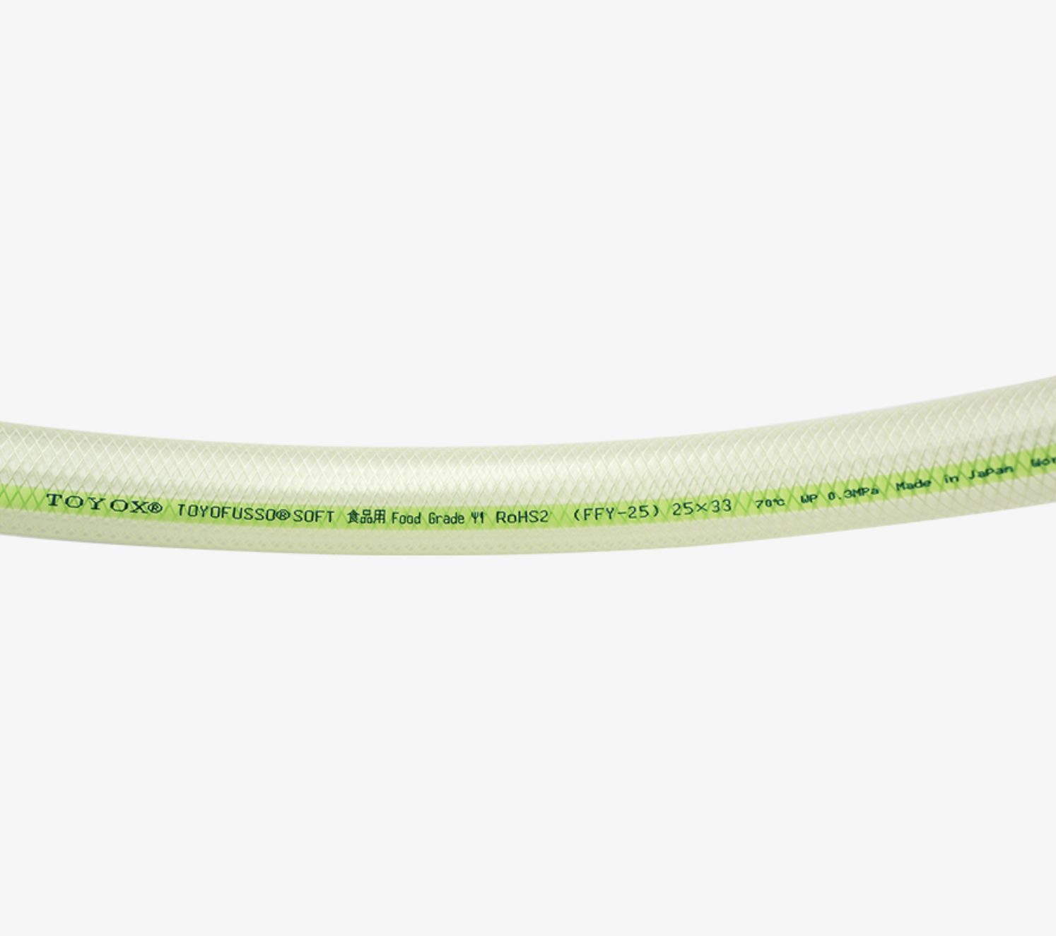 TOYOX TOYOFUSSO SOFT Flexible Chemical Hose FFY-12-20 12X18mm 1/2" (20m/roll) photo 2