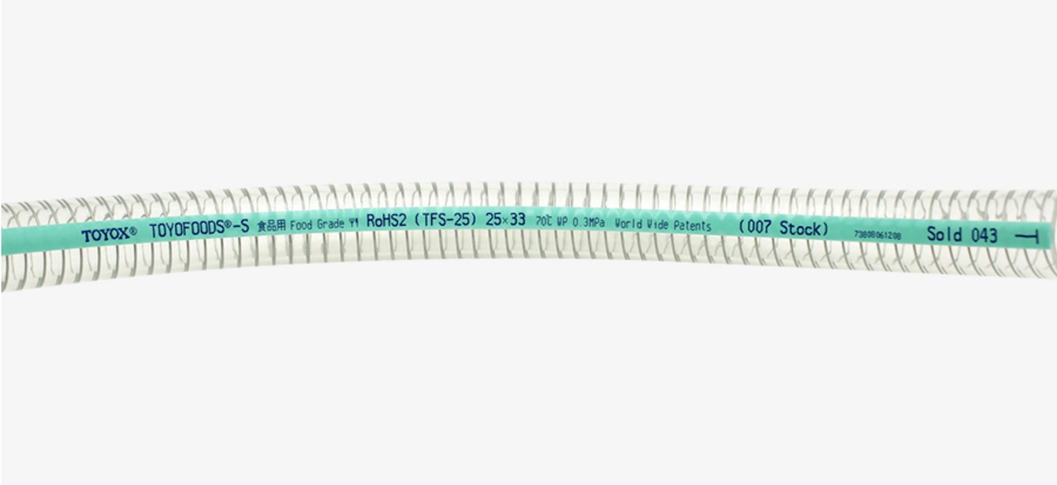 TOYOX TOYOFOODS-S Food Suction Hose TFS-100 100X118mm 4" (10m/roll) photo 2